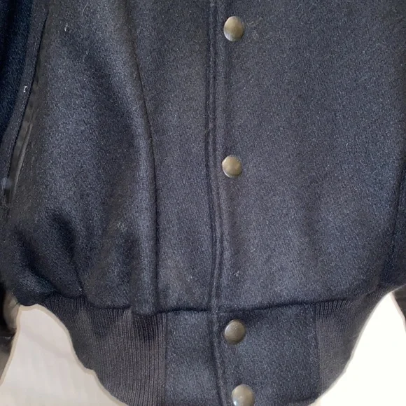 Rare “VERVE” Varsity Style Leather Jacket -Sz. XL - Picture 4 of 13